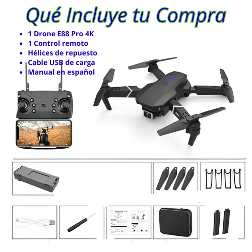 Drone con Cámara 4K E88-Pro