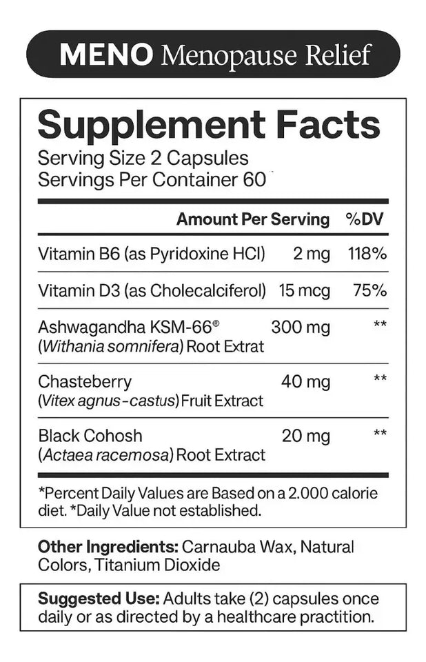MENO VITAMINAS PARA LA MENOPAUSIA